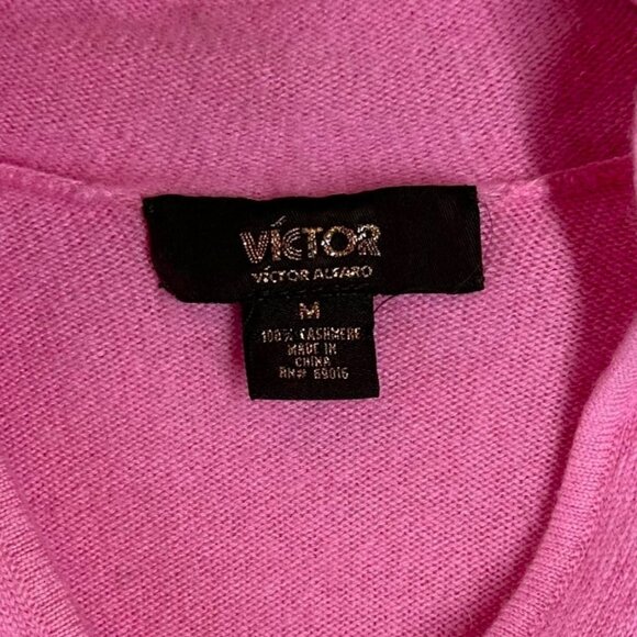 Victor Alfaro Pink Luxe 100% Cashmere Sweater Women’s Size Medium - Picture 4 of 4